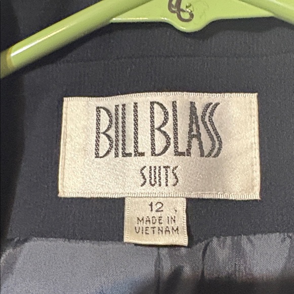 Bill Blass Navy Blazer and Pants Set - Picture 2 of 9